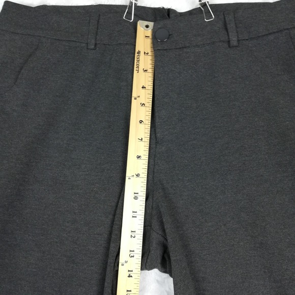 CJ Banks Signature Slimming Womens Pants Charcoal Gray Stretch Plus 20W - Picture 4 of 11